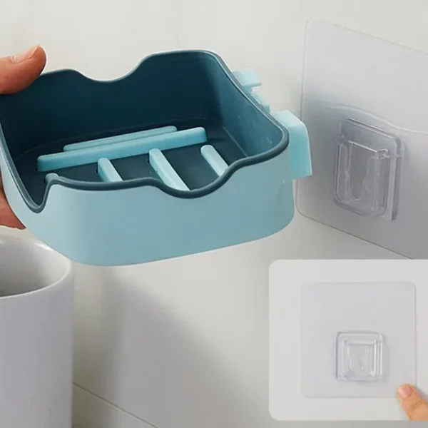 wall mounted soap dish holder for bathroom | wall mounted soap bar, holder rack for shower wall, kitchen, bathroom (random color) - Image 8