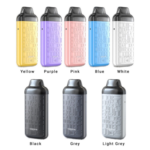 aspire flexus fit pod kit system - 850mah battery, 3.5ml cartridge, auto draw, type-c charging ( random color ) - Image 6