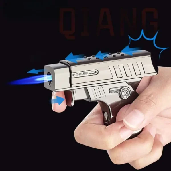 refillable fancy focus gun lighter - best quality metal lighter ( box packing ) - Image 9