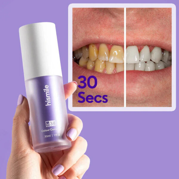 teeth brightening hismiles v34 colour corrector serum - 30ml - Image 3
