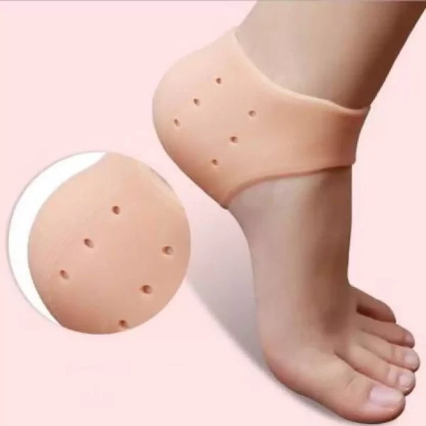 half heel pain anti crack silicone set - anti crack  for pain relief unisex - Image 2