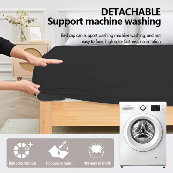 waterproof mattress protector | fitted breathable mattress cover - Image 6