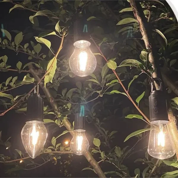 multi-purpose led rechargeable outdoor camping work light bulb with hook for hanging - t03 - Image 2