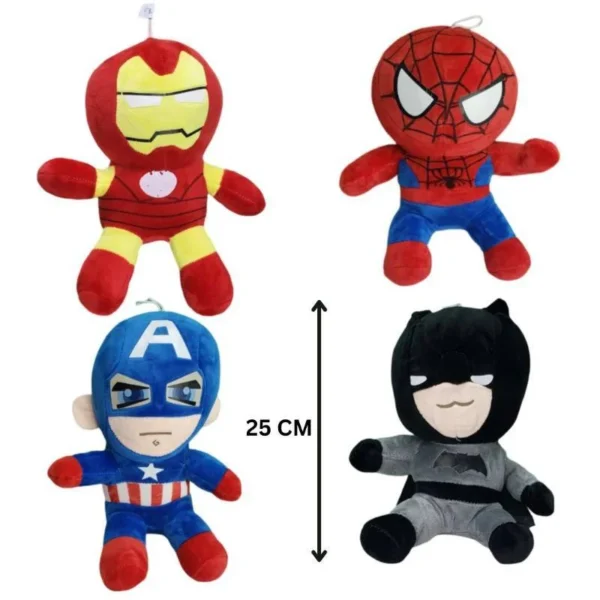 the avengers series soft spiderman and his amazing friends stuffed dolls for superhero fans -25 cm  (random doll) - Image 2