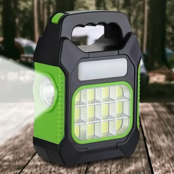 solar camping lantern with power bank function, jy-978d / portable rechargeable lantern (random color) - Image 7