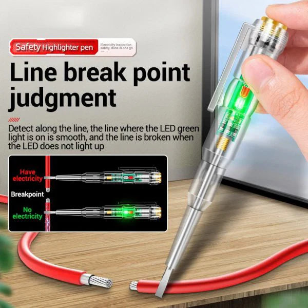 led tester voltmeter power detector electrical screwdriver indicator - Image 5
