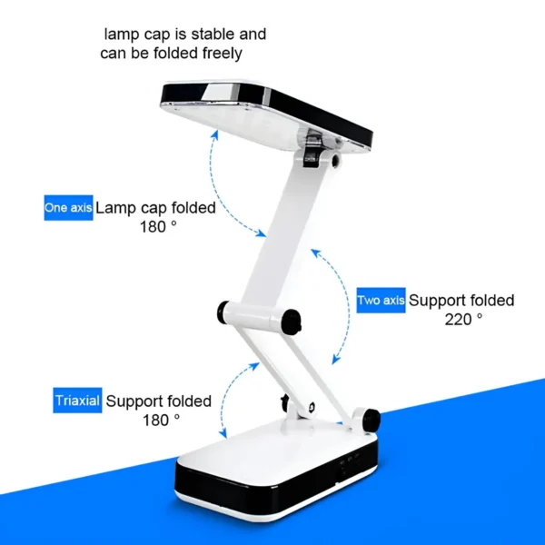 portable folding led desk lamp with adjustable brightness – travel-friendly study & reading light - Image 8