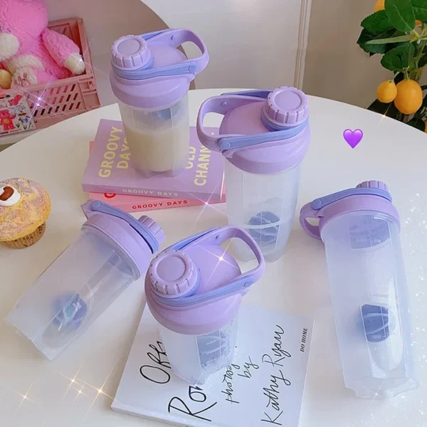 sports fitness protein shaker bottle for boys and girls 700ml (random color)