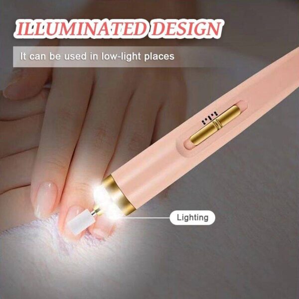 5 in 1 professional manicure nail | salon nail finishing touch | nail grinding, burnishing machine | full manicure and pedicure tool - Image 7