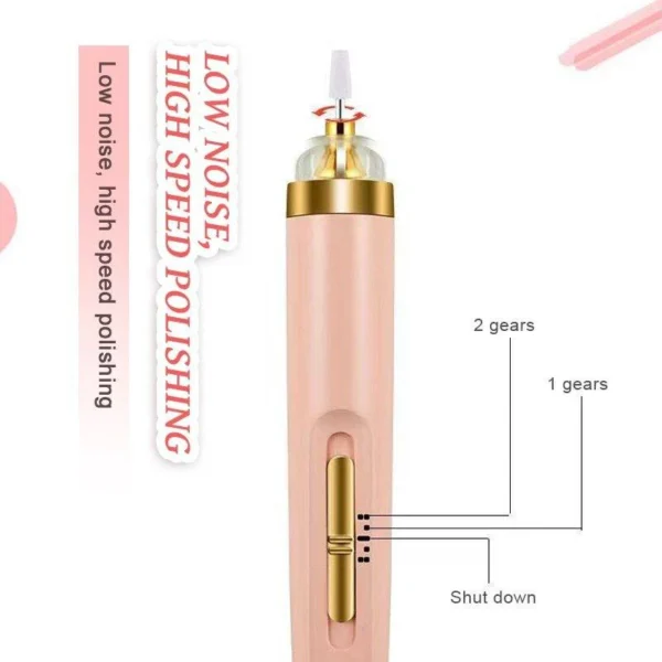 5 in 1 professional manicure nail | salon nail finishing touch | nail grinding, burnishing machine | full manicure and pedicure tool - Image 8