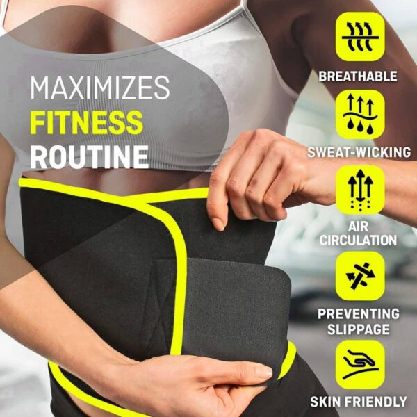 smart care hot shaper slimming adjustable belt for both men and women fits for all (yellow)