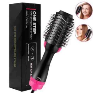 one step 3 in 1 hair dryer and volumizer / hot air brush - comb for drying, straightening, and curling