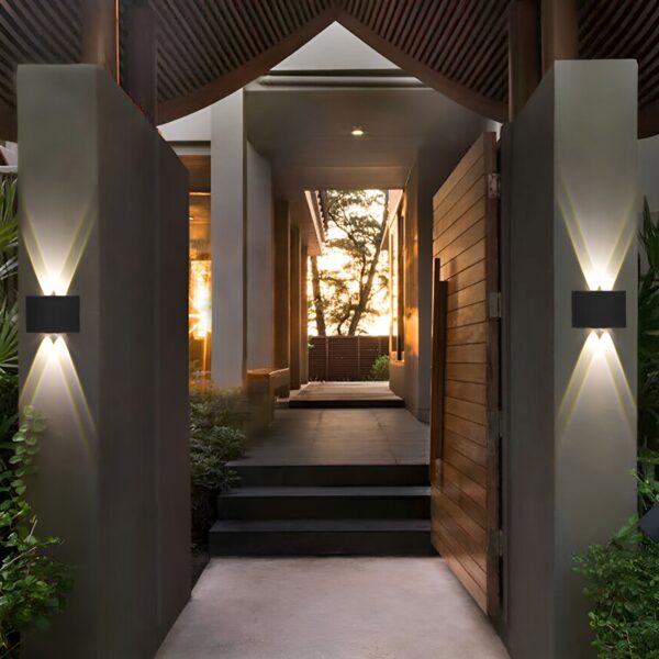 4 way outdoor waterproof wall light, fancy led light for wall, aluminium ip65 waterproof outdoor wall lamps - 4 watts - Image 9
