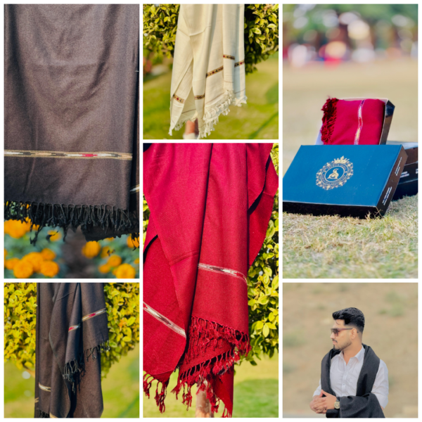 as premium handmade shawls / high quality traditional wool shawl for men