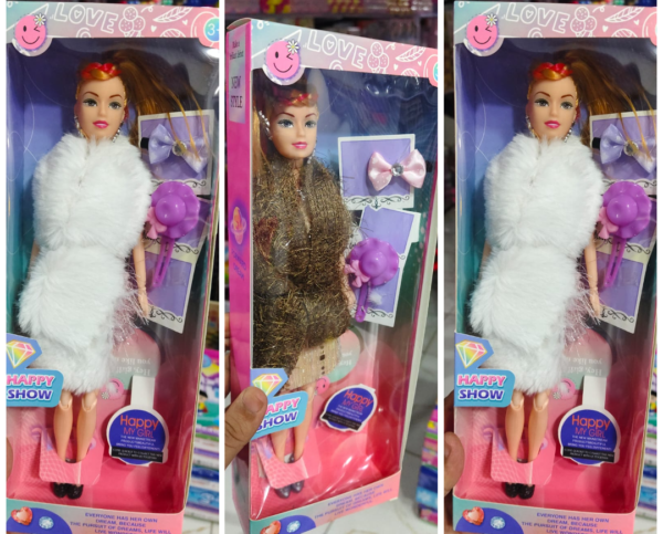 cute  barbie doll long hair doll with fordable hands and legs fashion doll for kids (random design ) - Image 2