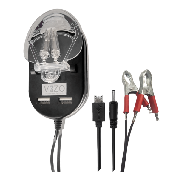 vizo v17 ac/dc clamp charger with 2 usb prots