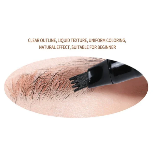 miss rose liquid waterproof eyebrow pen (0.3 brown color) - Image 5
