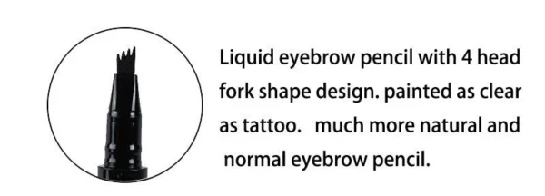 miss rose liquid waterproof eyebrow pen (0.3 brown color) - Image 6
