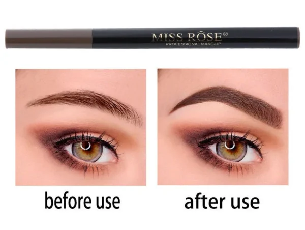 miss rose liquid waterproof eyebrow pen (0.3 brown color) - Image 4
