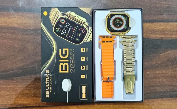 s9 ultra 2 smart watch big 2.09 infinity display wireless charging bluetooth calling double strap - Image 5