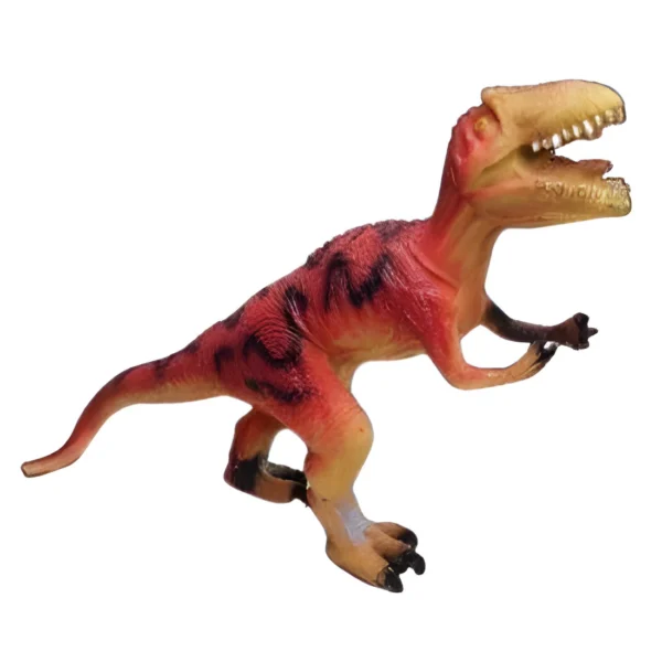 rubber dinosaur | large size dinosaur with music realistic educational dinosaur toys set multicolours - (1 pc) (random dinosaurs) - Image 2