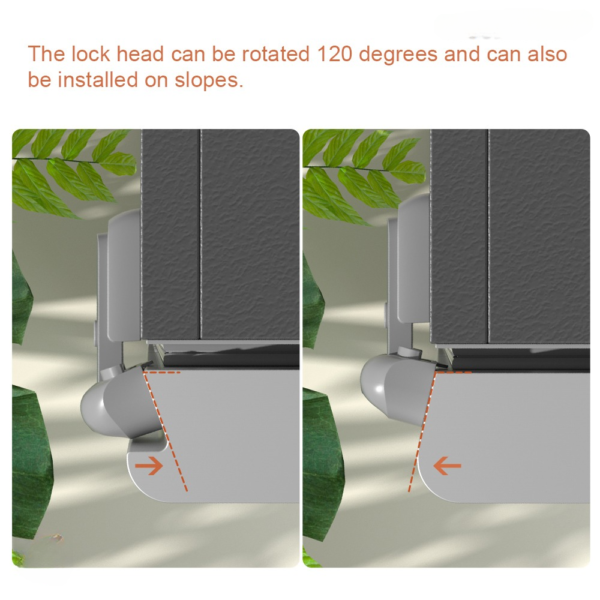 child safety fridge lock , baby safety refrigerator freezer door lock, no tools need or drill (grey) - 1 pc - Image 8