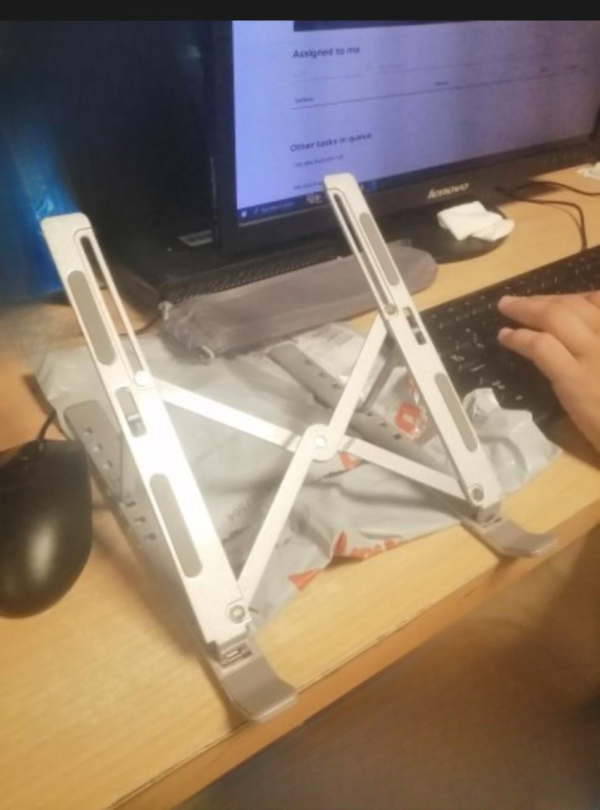 laptop stand creative folding storage bracket  fiber plastic - Image 2