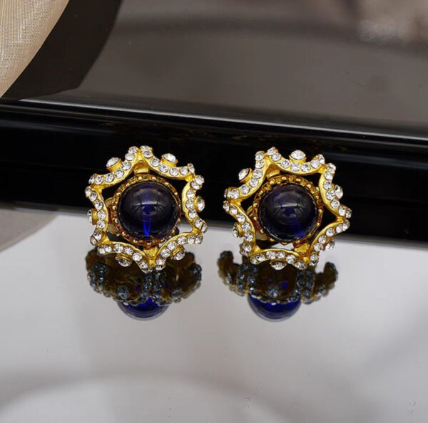imported dual-toned radiant stud earrings – a fusion of elegance and glam - Image 7