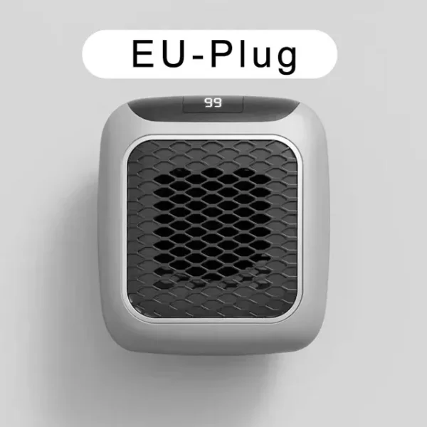 800w space heater digital electric heater wall outlet plug small fan home warmer - Image 11