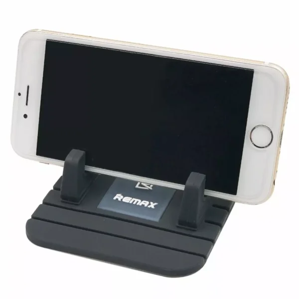 remax fairy universal silicone anti slip mat mobile phone holder (black) - Image 2