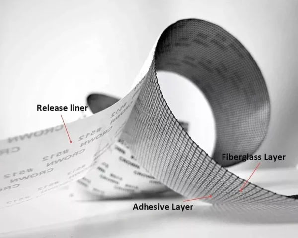 mesh roll tape window screen repair patch | keep mosquitoes out with our anti-insect, self-adhesive mesh patch tape - 25 yards - Image 3