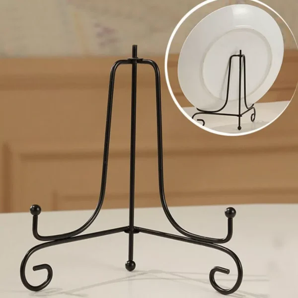 big size plate stand holder display decorative easel picture frame ornament mount iron - Image 7