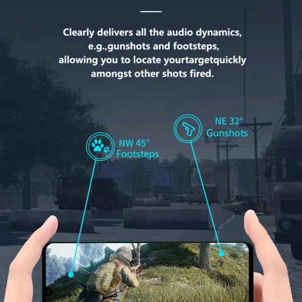 tws a18 gaming headset earbuds bluetooth for iphone samsung android wireless earphones for men and women | led-light game stereo earbuds - Image 8