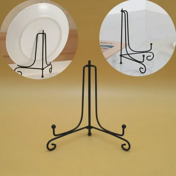big size plate stand holder display decorative easel picture frame ornament mount iron - Image 6