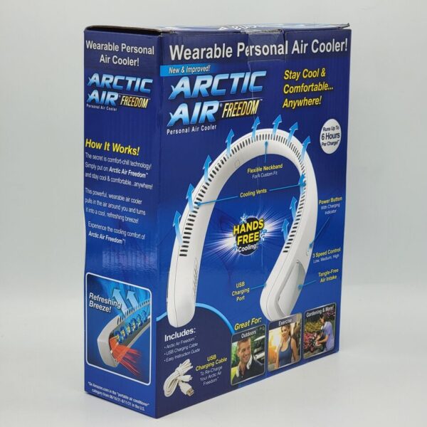 neck fan personal air cooler 3 speed hand free neck fan(random color ) - Image 6