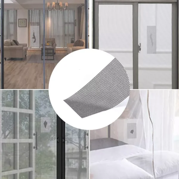 mesh roll tape window screen repair patch | keep mosquitoes out with our anti-insect, self-adhesive mesh patch tape - 25 yards - Image 9