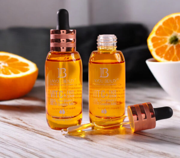 lakyou beauty vitamin c face serum – 98% pure vitamin c complex for luminous glow, brightening, firming & repairing, 50ml