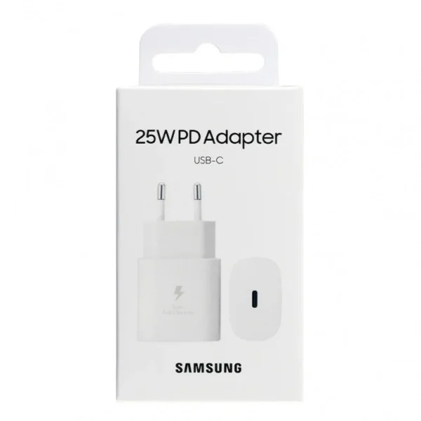 samsung 25w charger | super fast charging | usb type c fast charger with box (random color)