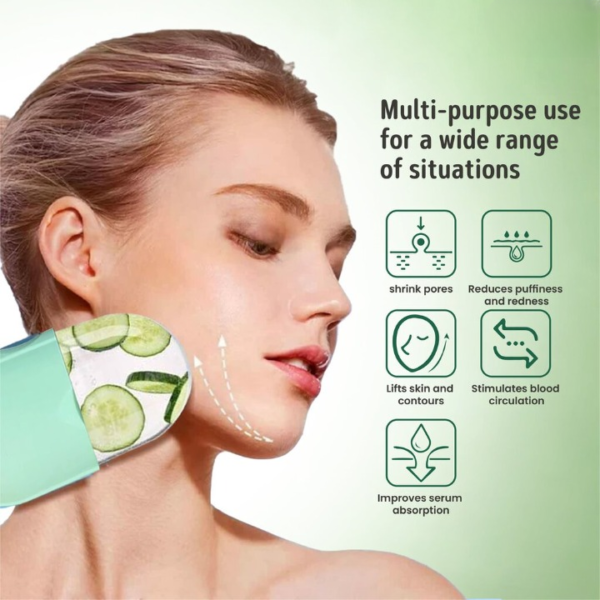 combo pack marble jade roller  ,ice roller facial massage,derma roller pack of 3 - Image 3