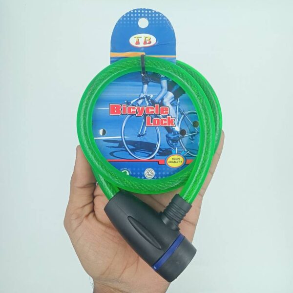 cycle safety anti-theft steel wire lock portable security lock with 2 keys cycle lock - Image 6