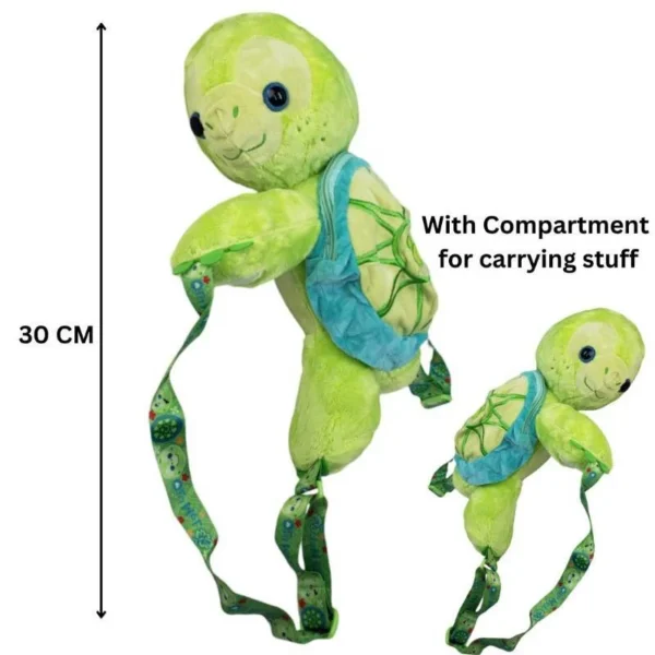 baby sea tortoise turtle stuffed animal super soft cute plush children's doll kindergarten backpack | bag for kids - 30cm - Image 3