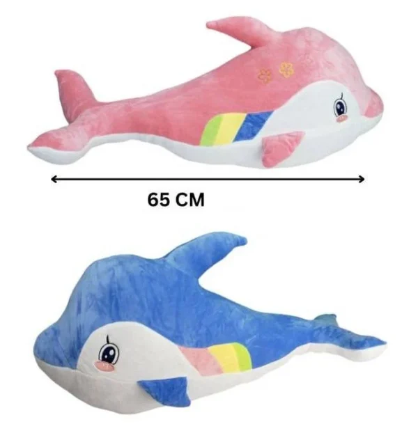 chroma the dolphin | dolphin doll aquarium animal stuff plush toy  sleeping pillow - 65cm (random color) - Image 5