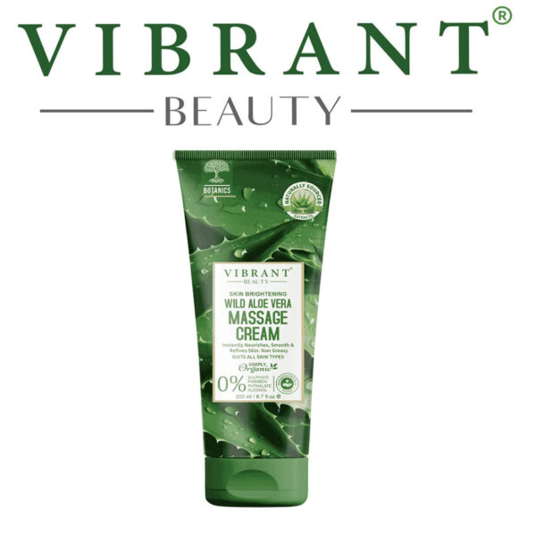 vibrant beauty skin brightening aloe vera massage cream 200 ml - Image 4