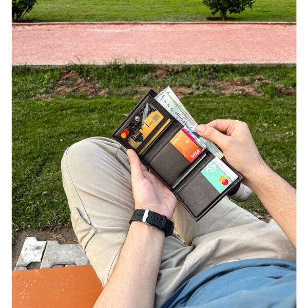 mini thin tri fold amazing quality trifold leather wallet wallet premium and durable designed to protect your assets - Image 6